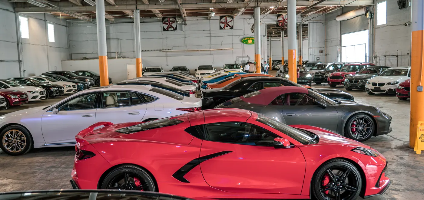 Ambar Motors indoor showroom in Doral